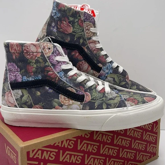 Vans Men’s Moody Floral Sk8-Hi Tapered Sneakers Grey/White
VN0A7Q621XM - Picture 7 of 16